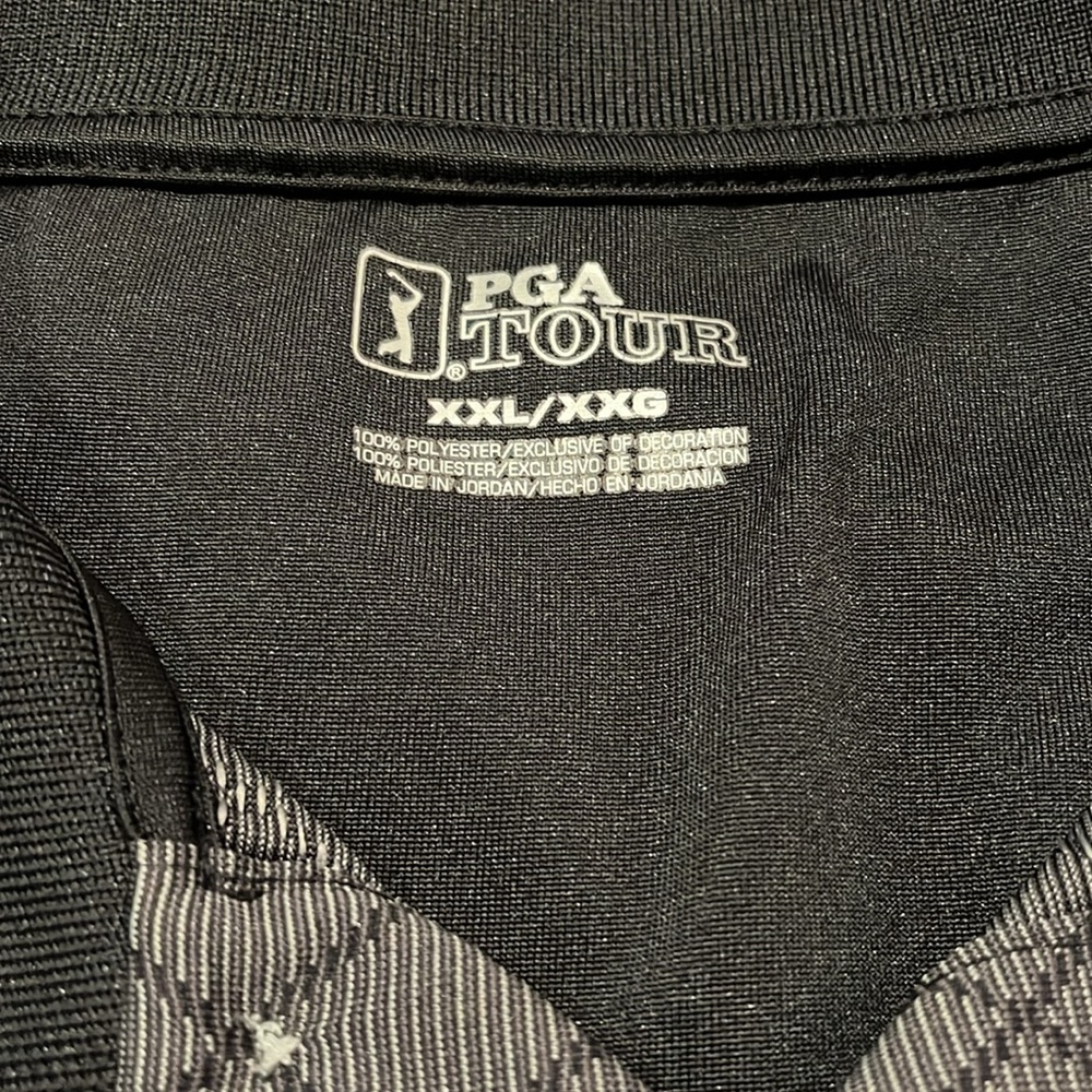 Men’s PGA Tour dark gray & black short sleeve. Like new. XXL 100% Polyester - Picture 9 of 10